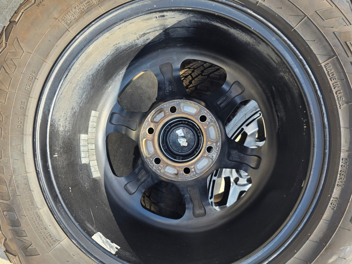 18x9 Fuel Shok D644 Chevy Silverado RAM Tacoma wheels rims 6x139 6x5.5 tires