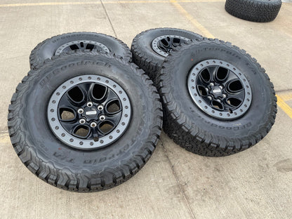 17" Ford F-150 Raptor OEM BEADLOCK rims wheels 10459 95210 BFG KO2 35" tires NEW