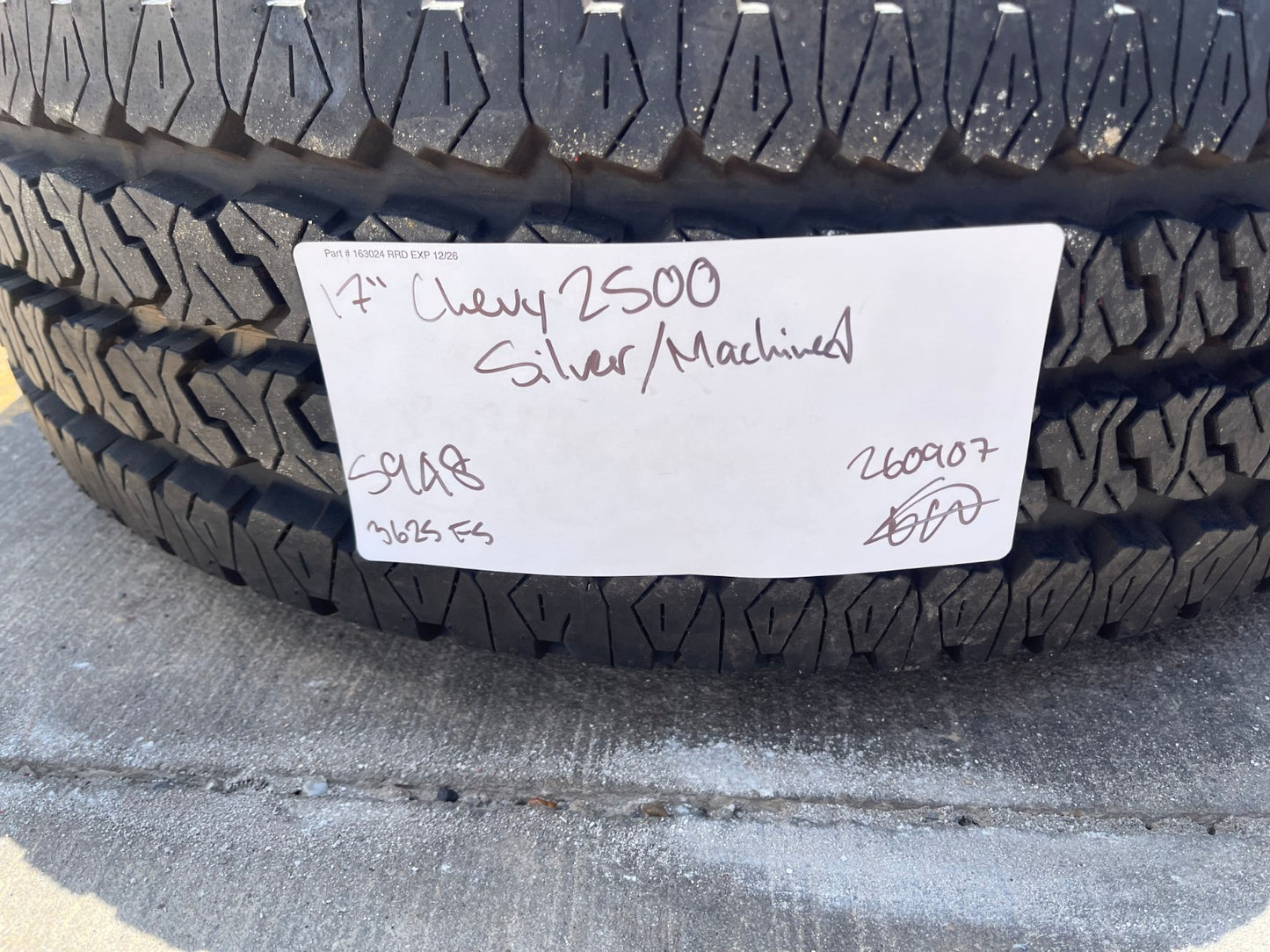 17" Chevy Silverado GMC Sierra 2500 OEM 5948 wheels rims FIRESTONE A/T SET NEW