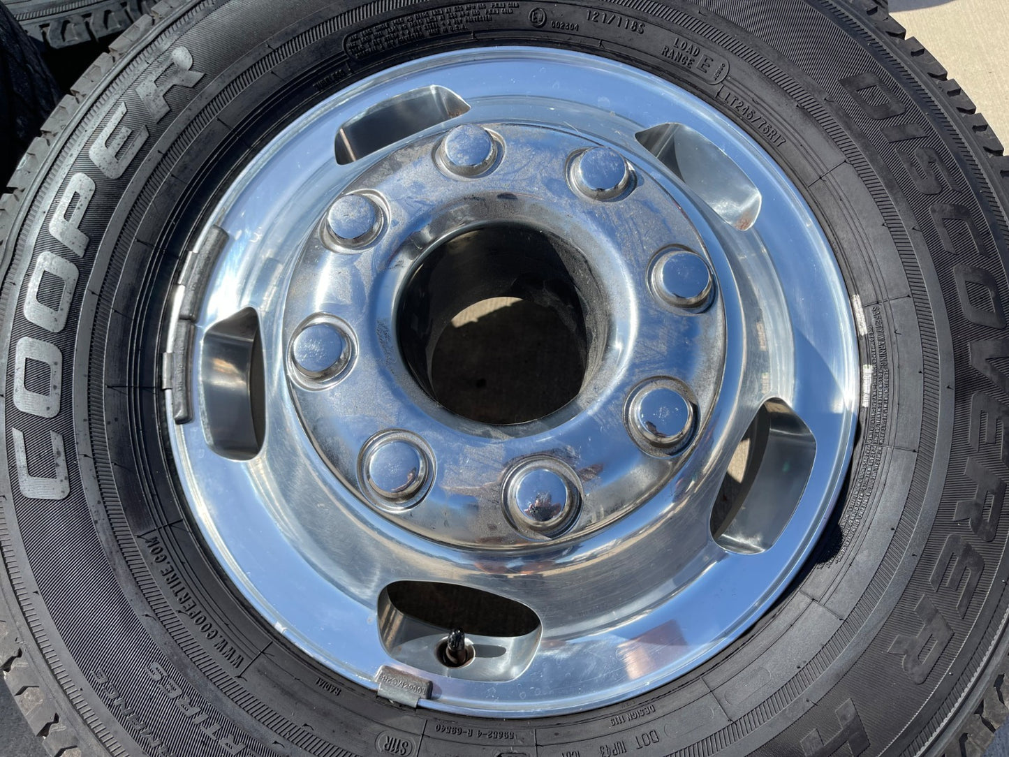 17" Ford F-350 Dually OEM 10477 10478 rims wheels SET tires COOPER