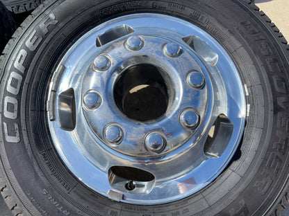17" Ford F-350 Dually OEM 10477 10478 rims wheels SET tires COOPER