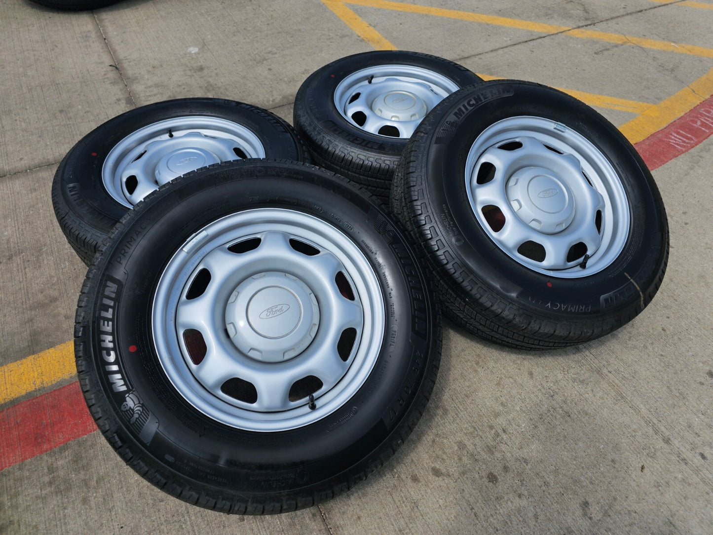 17" Ford F-150 OEM rims wheels 3857 tires steel 2022 2023 2024 2025 MICHELIN NEW
