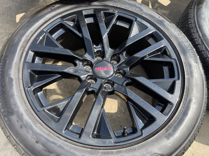 22" GMC Yukon Sierra OEM Chevy Silverado Tahoe 5903 wheels rims BRIDGESTONE SET
