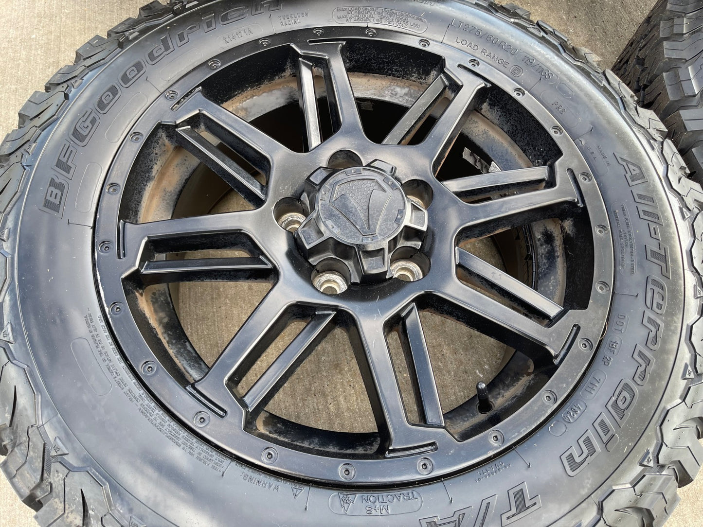 20" Toyota Tundra Sequoia T FORCE TSS TRD OEM black wheels rims 5x150 NEW BFG