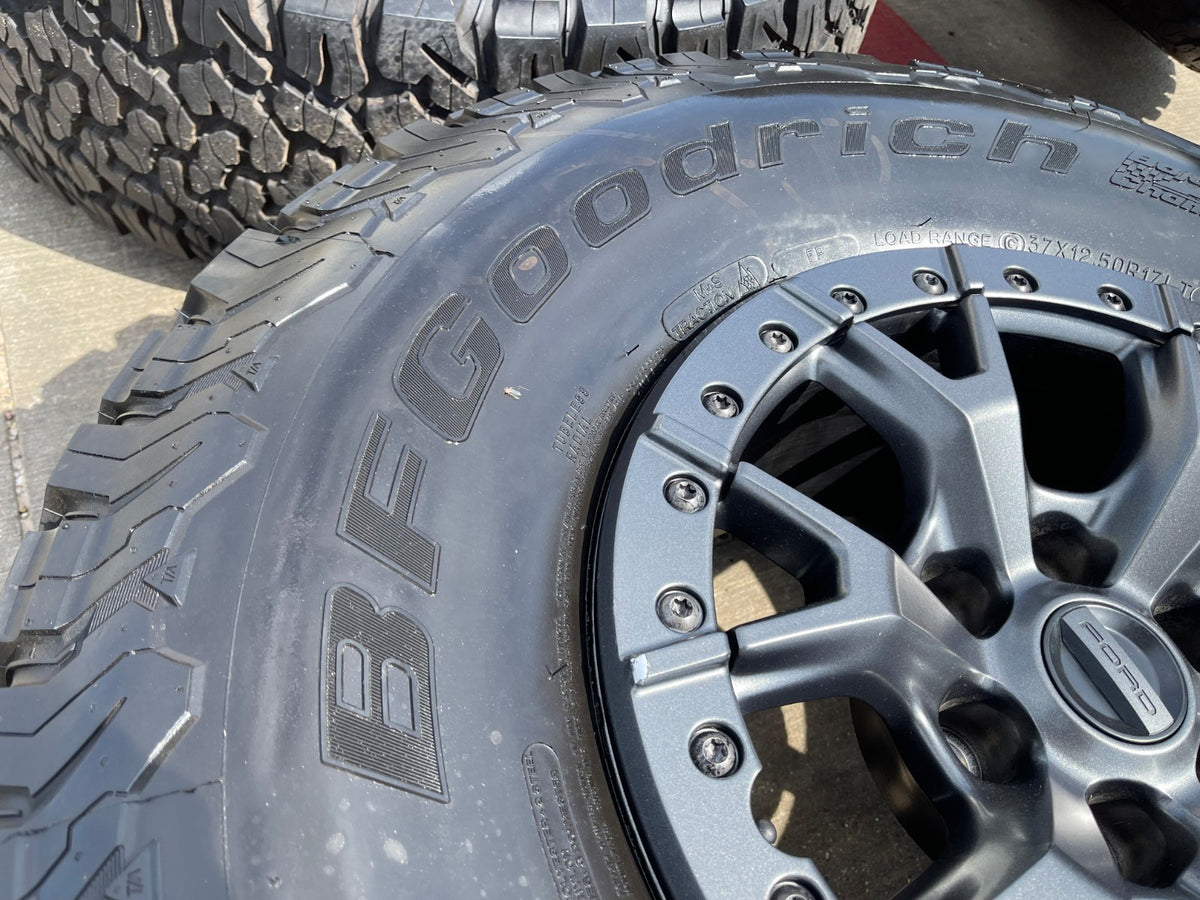 17" Ford F-150 Raptor R OEM BEADLOCK 10460 rims wheels 37" tires SET BFG NEW
