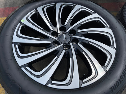 22" Lincoln Navigator OEM 10666 rims wheels BLACK LABEL BRIDGESTONE NEW