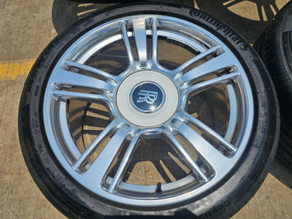 21" Rolls Royce Wraith Ghost Dawn OEM wheels rims tires 5x120 CONTINENTAL