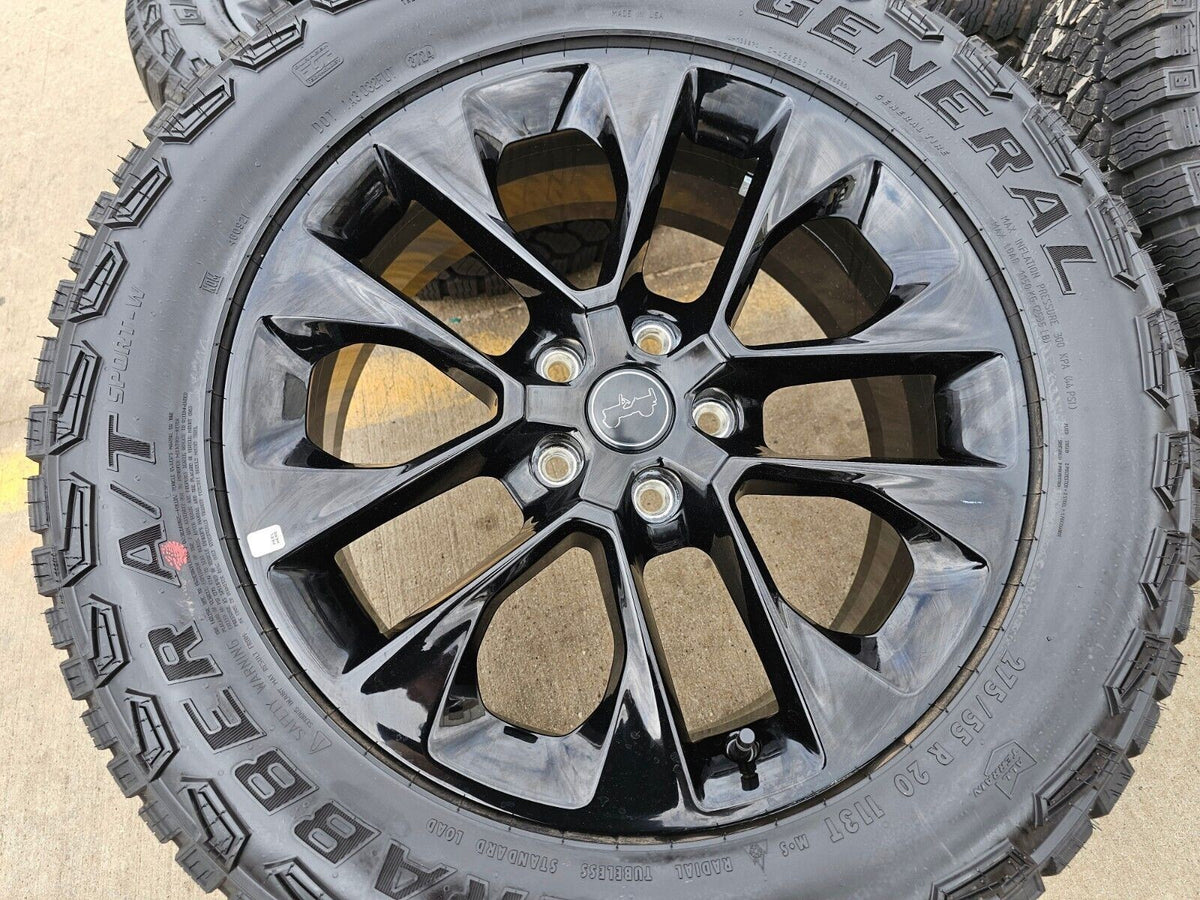(5) 20" Jeep Wrangler HIGH ALTITUDE 9262 96902 OEM wheels rims SET Gladiator NEW