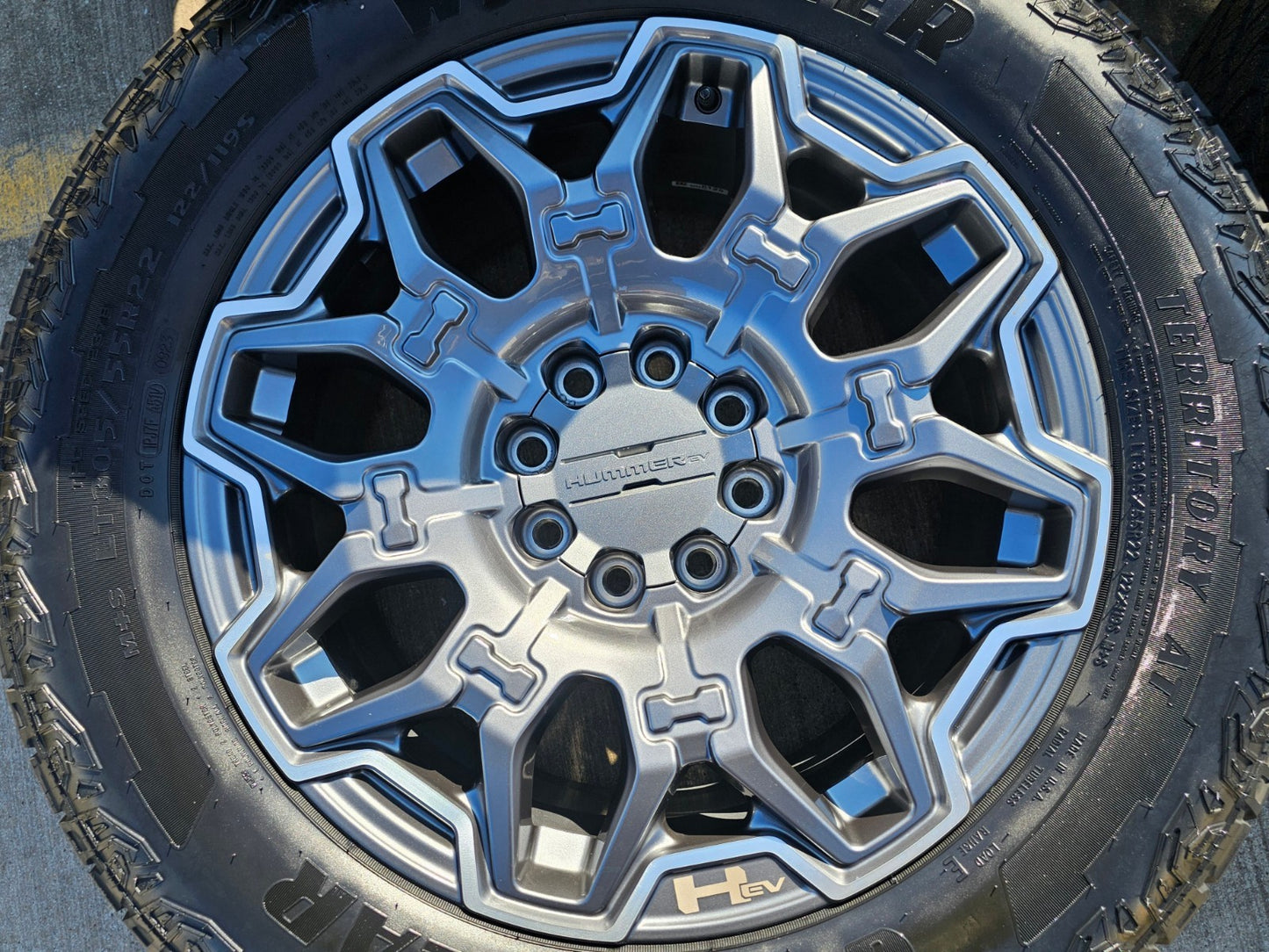 22" Hummer EV HEV 2500 OEM 8x165 14094 wheels rims 2024 2025 2026 NEW GOODYEAR