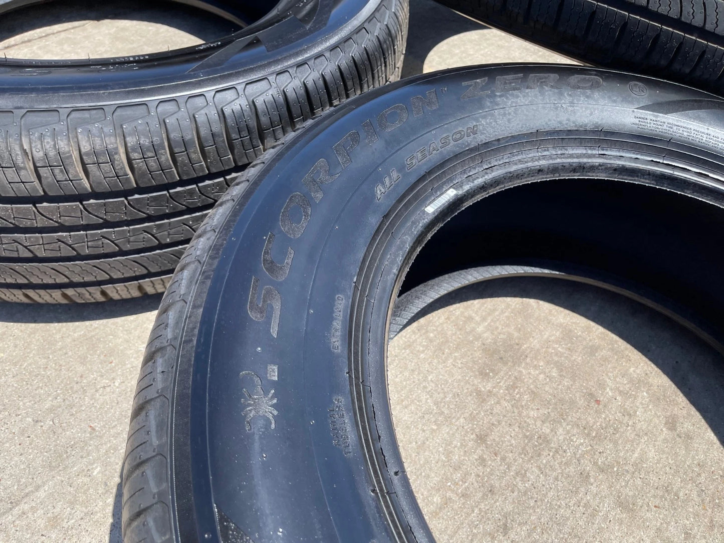 (5) 255/65/19 Pirelli Scorpion Zero A/S tires 255/65r19 M+S LR NEW TAKE OFFS