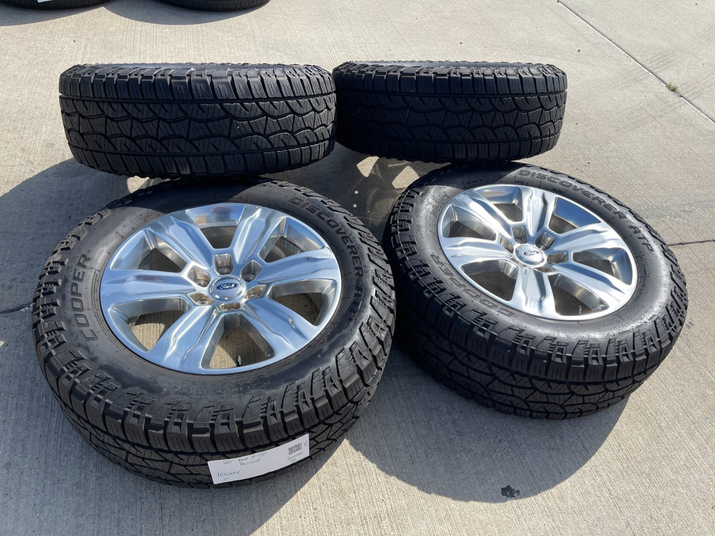 20" Ford F-150 Expedition OEM rims wheels polished 10004 tires COOPER A/T