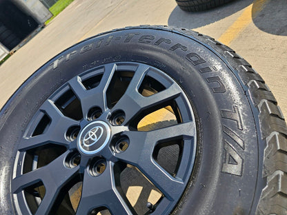 17" Toyota Tacoma 4Runner TRD Matte Black OEM wheels rims 2024 2025 NEW BFG
