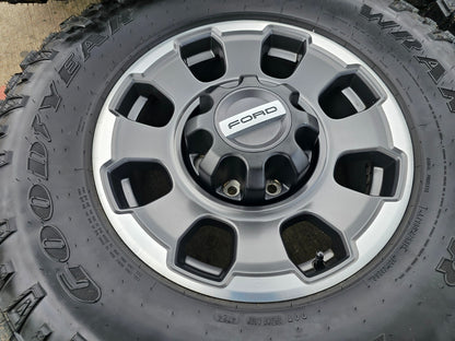 18" Ford F-250 F-350 OEM TREMOR 10482 rims wheels tires 35" GOODYEAR DURATRAC
