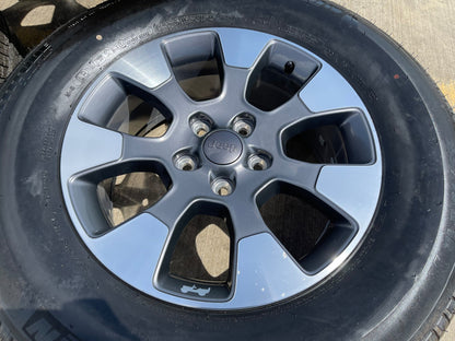 18" Jeep Wrangler Gladiator Sahara OEM wheels rims 9222 SET MICHELIN