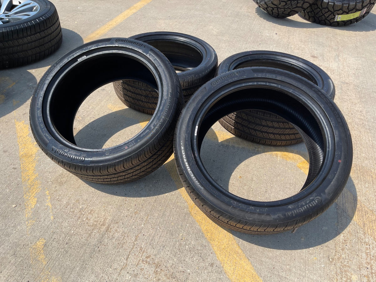 (4) 255/40/19 Continental Contipro Contact RX 96W M+S SL 255/40R19 tires NEW