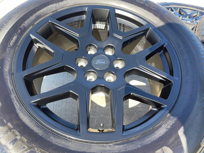 20" Ford F-150 Expedition OEM wheels BLACK tires 2023 2024 2025 NEW