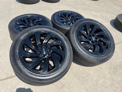 22" Lincoln Navigator OEM rims wheels 10497 Black Label tires NEW