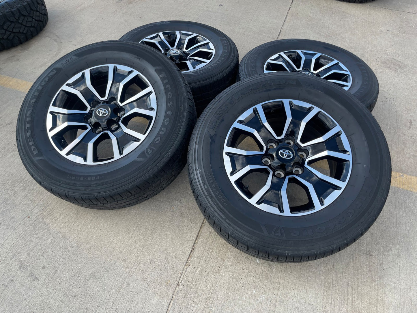 17" Toyota Tacoma 4Runner OEM 75259 wheels rims black TRD FJ SET