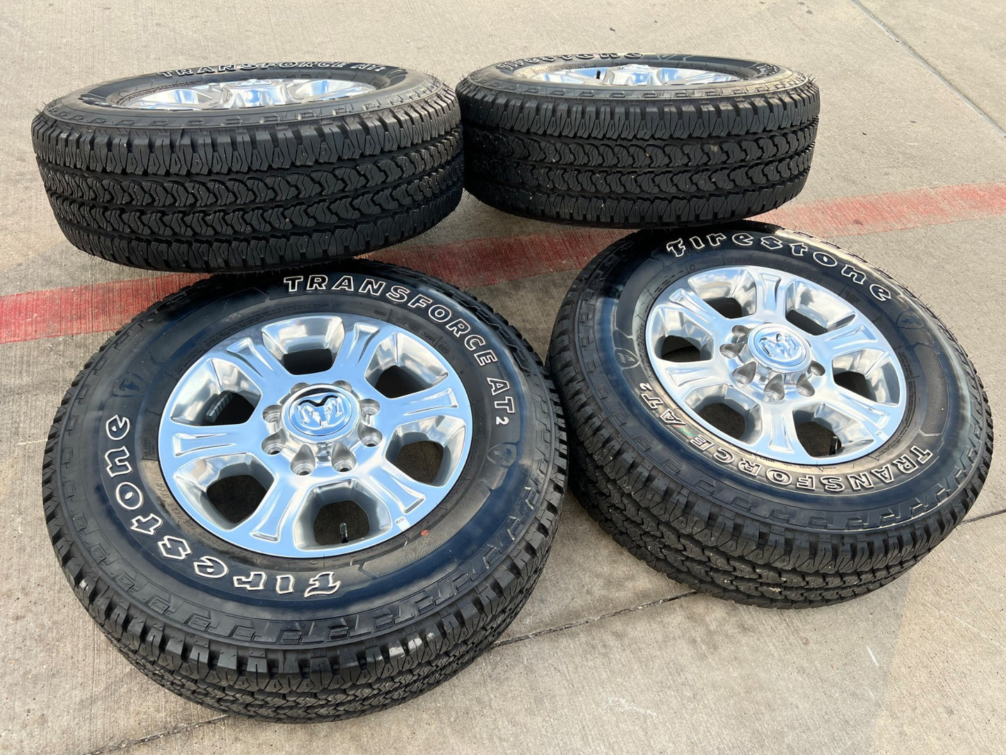 18" Ram 2500 3500 Laramie Power Wagon OEM wheels rims 2692 FIRESTONE A/T2 NEW