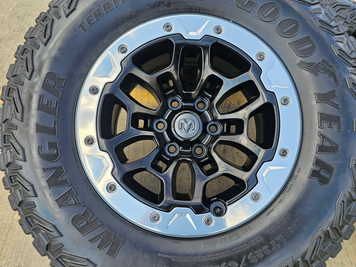 18" Dodge Ram 1500 TRX Beadlock OEM 2735 RHO wheels rims SET 2024 2025 2026