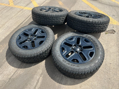 17" Jeep Cherokee wheels OEM rims Compass Renegade 9199 black A/T tires