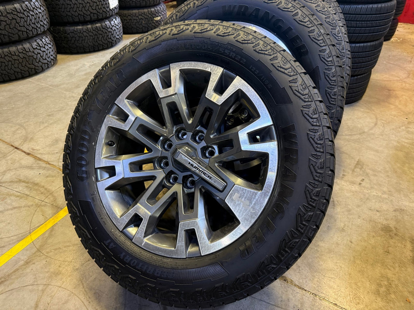 22" Hummer EV HEV 2500 OEM 8x165 wheels rims 2024 2025 2026 2027 NEW GOODYEAR