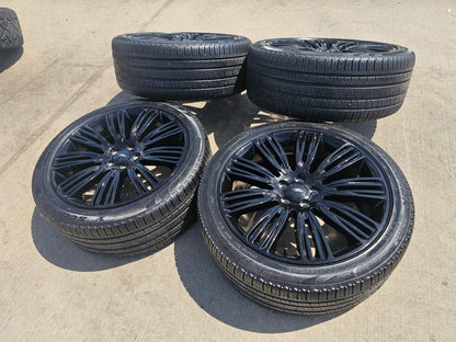 22" Land Rover Range DEFENDER OEM 72328 72331 wheels rims black PIRELLI