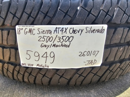 18" GMC Sierra AT4X Chevy Silverado 2500 3500 OEM wheels rims SET RIM# 5949 NEW
