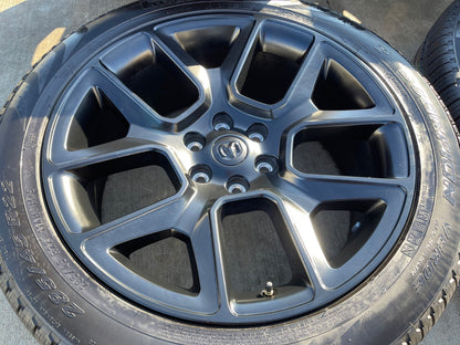 22" Dodge Ram 1500 OEM LIMITED Laramie wheels rims black 2725 2684 PIRELLI NEW