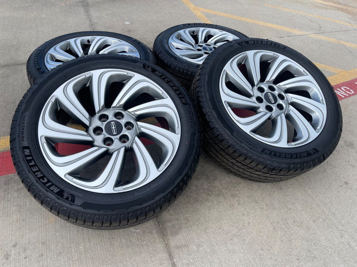22" Lincoln Navigator BLACK LABEL OEM 10497 rims wheels SET MICHELIN