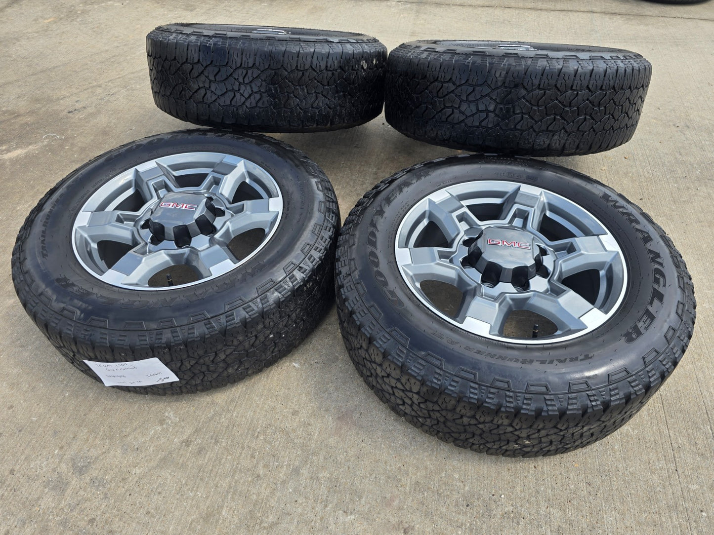 20" GMC Sierra AT4X 2500 3500 OEM wheels rims 94038 Chevy Silverado tires A/T