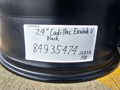 (1) 24" Cadillac Escalade V OEM ONYX wheel rim 2022 2023 2024 2025 2026 2027