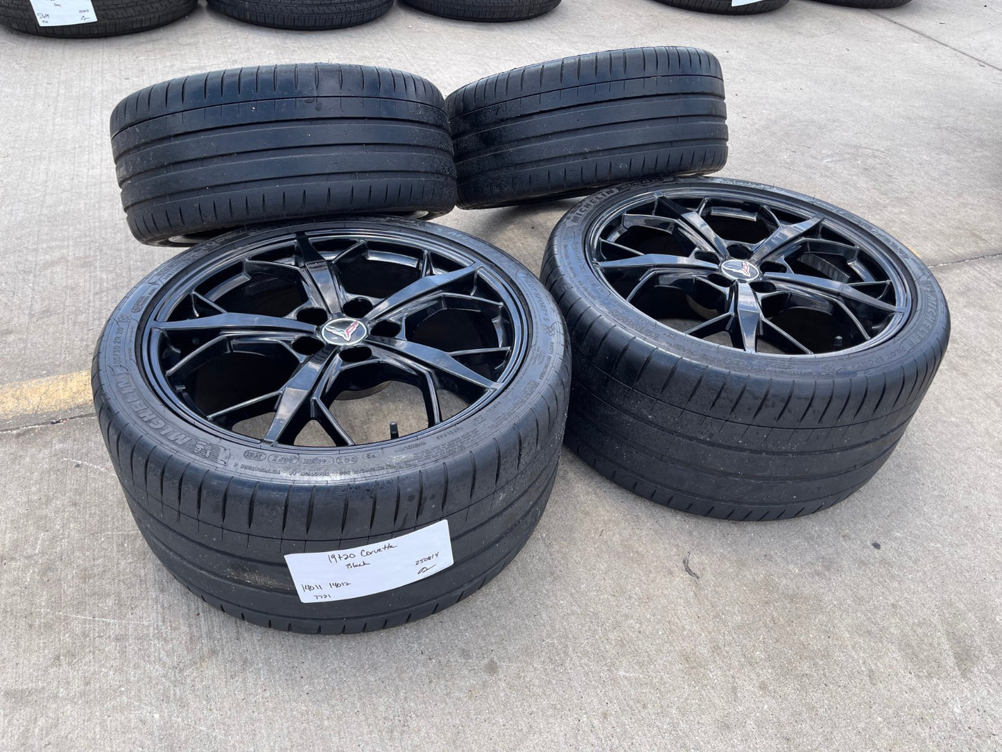 19" + 20" Chevy Corvette Z06 C8 OEM 14011 14012 wheels rims 2021 2023 2024 2025