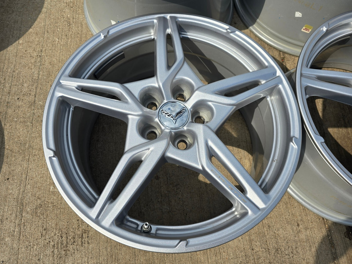 19" + 20" Chevy Corvette C8 OEM wheels rims 14007 14008 2023 2024 2025 2026 NEW