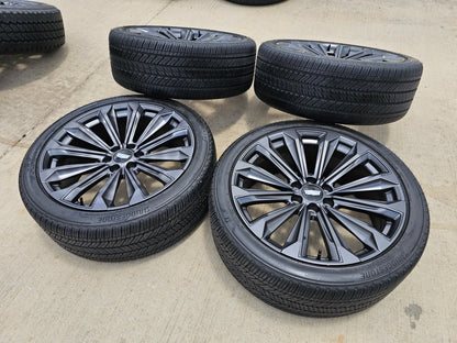 24" Cadillac Escalade V PLATINUM OEM wheels rims tires 2024 2025 2026 2027 NEW