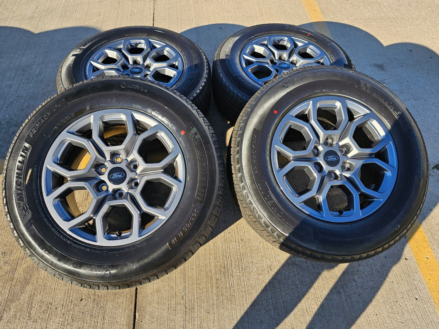 18" Ford Expedition F-150 TREMOR OEM rims wheels 2025 2026 NEW MICHELIN