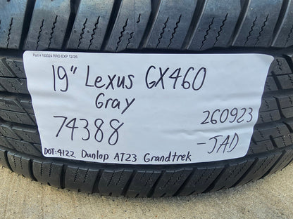 19" Lexus GX460 GX470 OEM 74388 wheel rim tire DUNLOP single spare