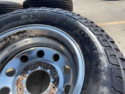 17" Dodge Ram 3500 Dually Laramie 8x200 wheels rims 2701 2702 OEM FIRESTONE