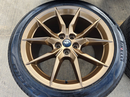 19" Ford Mustang GT Dark Horse OEM 95839 95840 wheels rims BRONZE 2026 2027 NEW