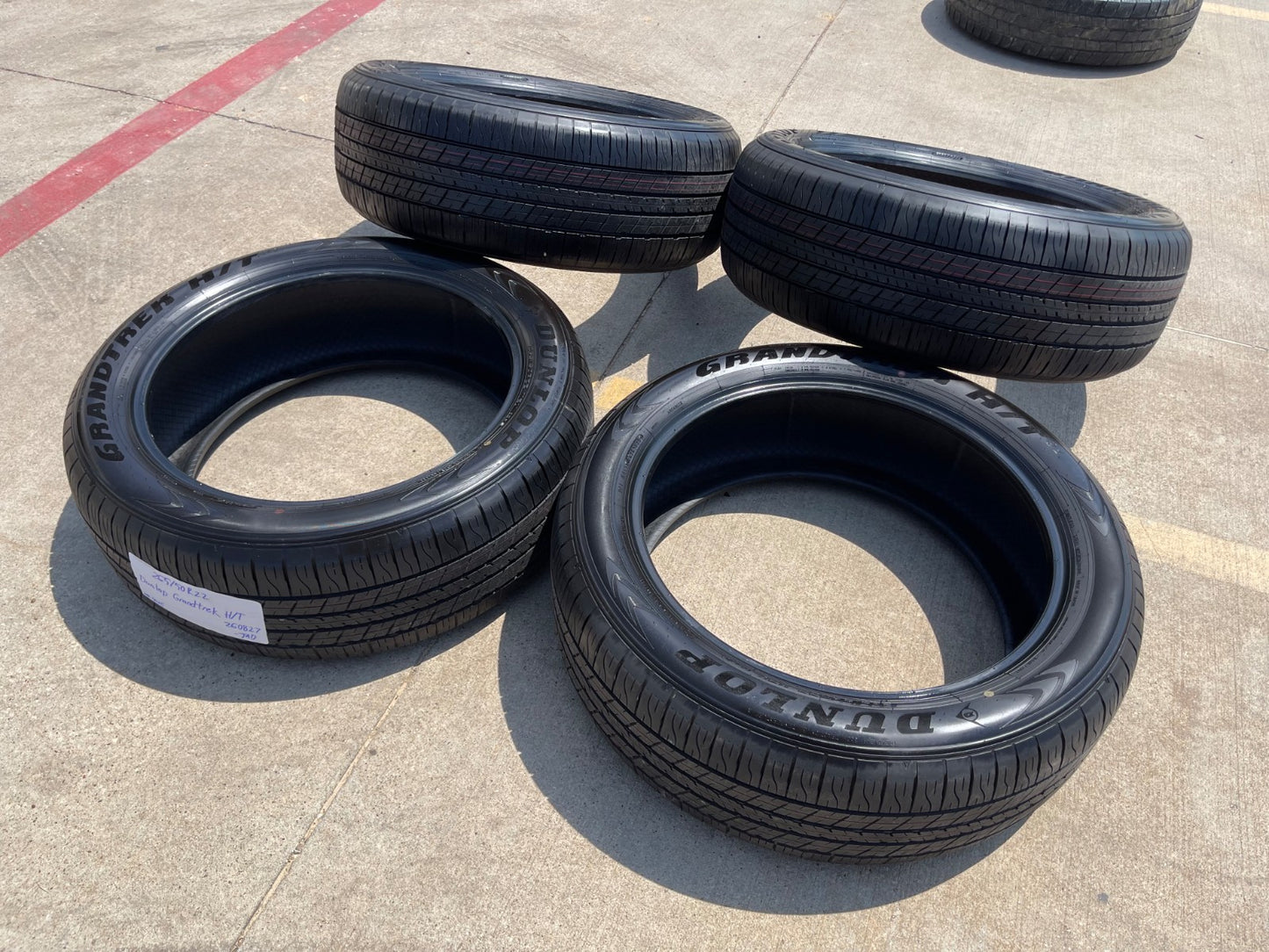 (4) 265/50/22 Dunlop Grandtrek H/T31 tires SET M+S 265/50R22 LX600 GX550 NEW