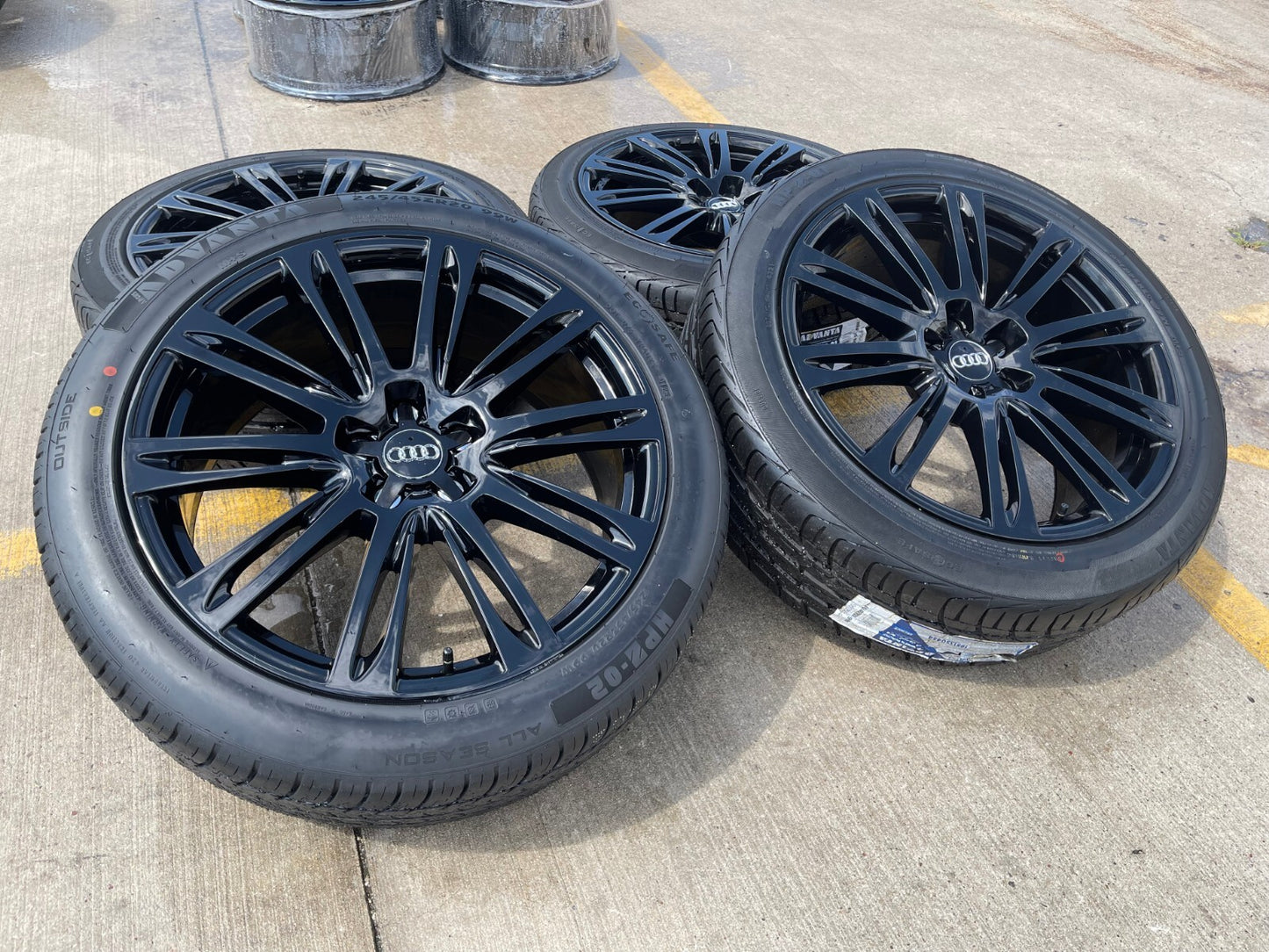 20" Audi A7 OEM wheels rims 58884 black tires NEW
