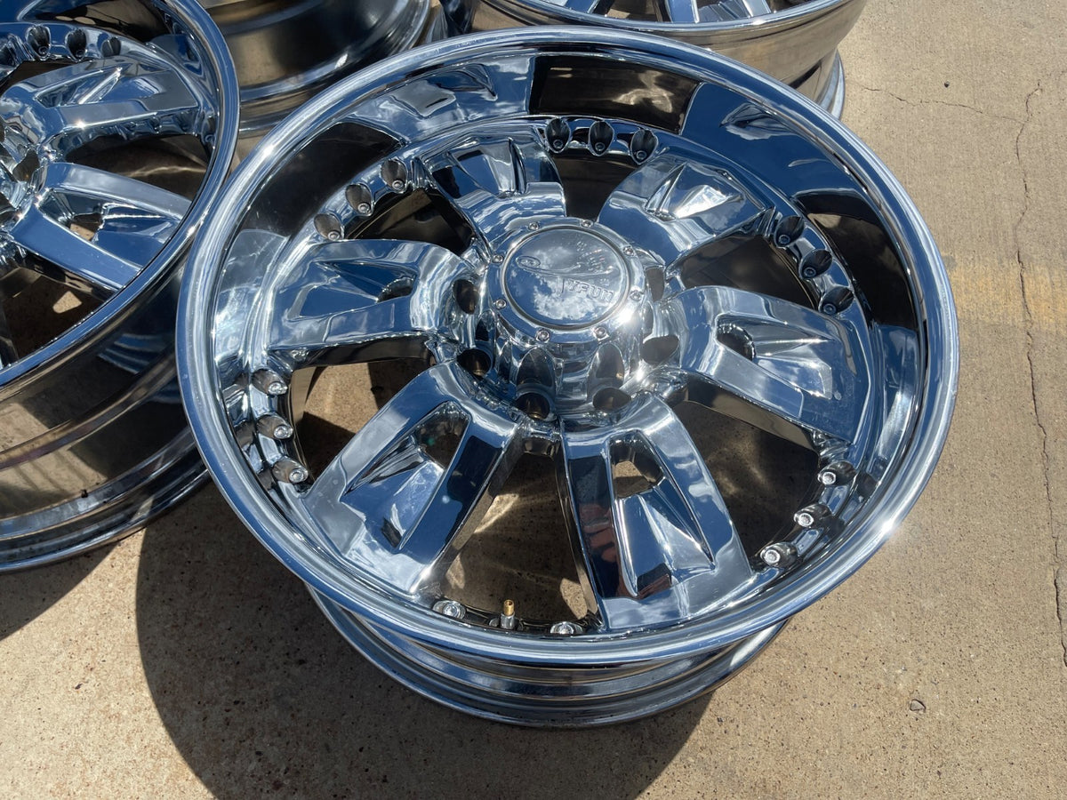 22" 22x10 Ty-Fun TF015 TW015 Ford F-250 F-350 rims wheels SET CHROME