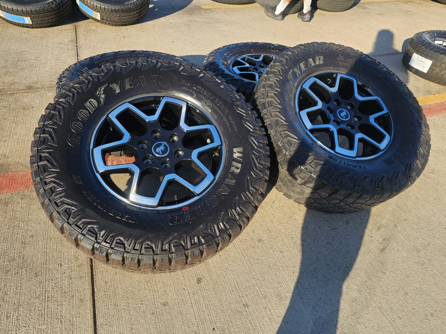 18" Ford Bronco wheels rims tires black 95213 Ranger GOODYEAR 35" DISCOUNTED