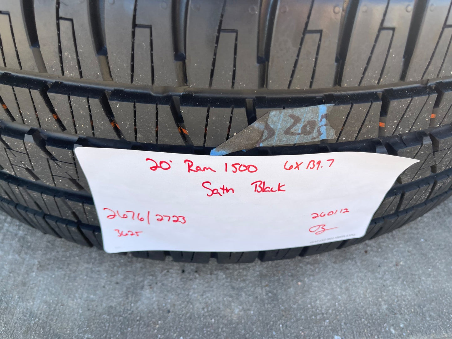 20" Dodge Ram 1500 OEM LIMITED Black 2676 2723 wheels rims BRIDGESTONE NEW
