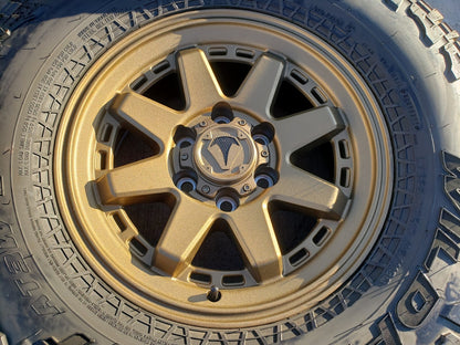 17" Toyota Tacoma 4Runner TRD OEM wheels rims FJ BRONZE tires 2022 2023 2024 33"