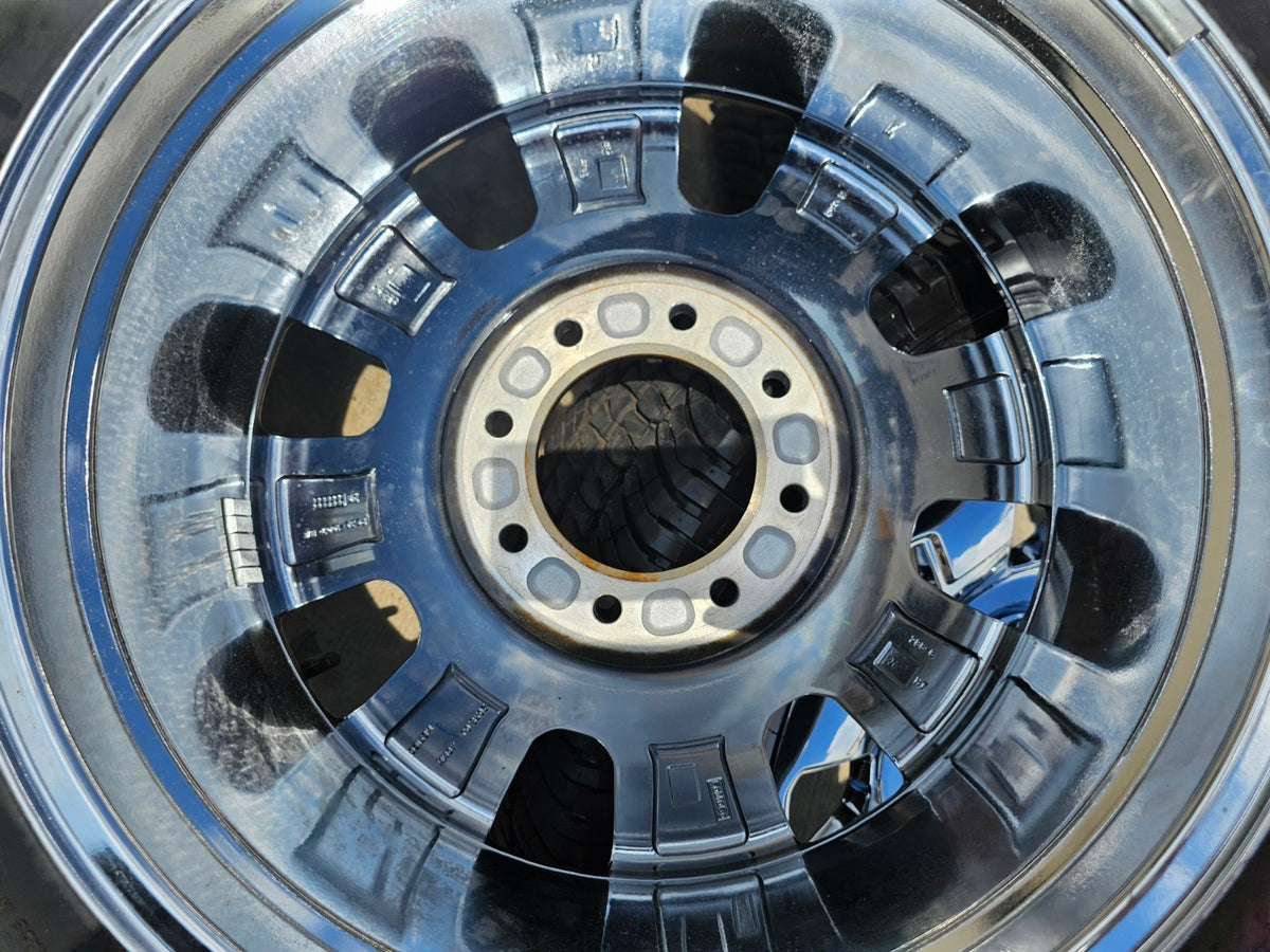 20" Ford F-250 F-350 OEM 10295 25085 10552 chrome wheels rims SET NEW MICHELIN