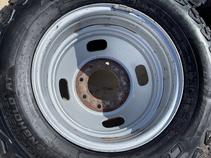 (6) 17" Ford F-350 Dually OEM rims wheels 3615 99016 tires SET COOPER A/T