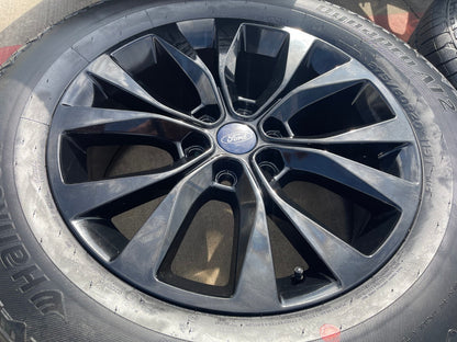 20" Ford F-150 Expedition rims wheels 10003 black OEM tires HANKOOK A/T2 SET NEW