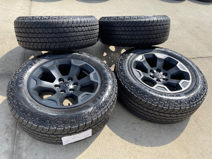 20" Dodge Ram 1500 OEM Laramie Black 2680 wheels rims 2025 2026 GOODYEAR NEW