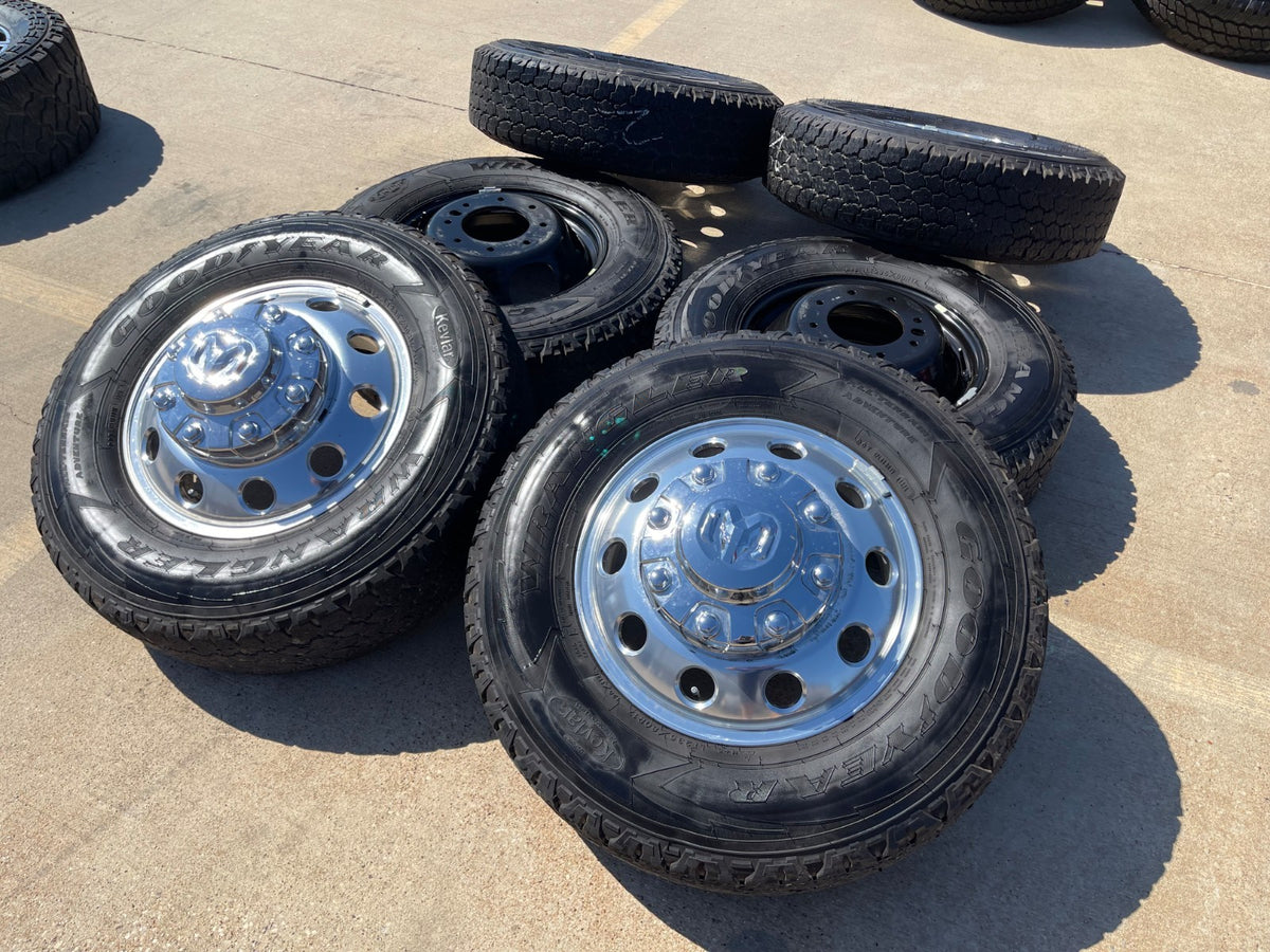 17" Dodge Ram 3500 Dually OEM 2701 2702 Laramie 8x200 wheels rims GOODYEAR